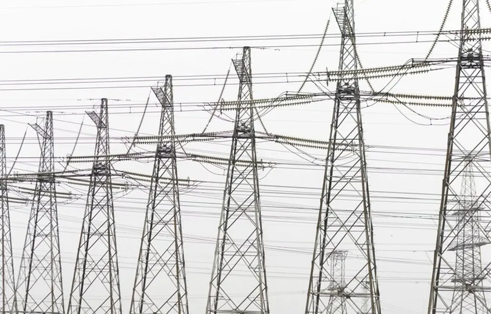 high-voltage power lines