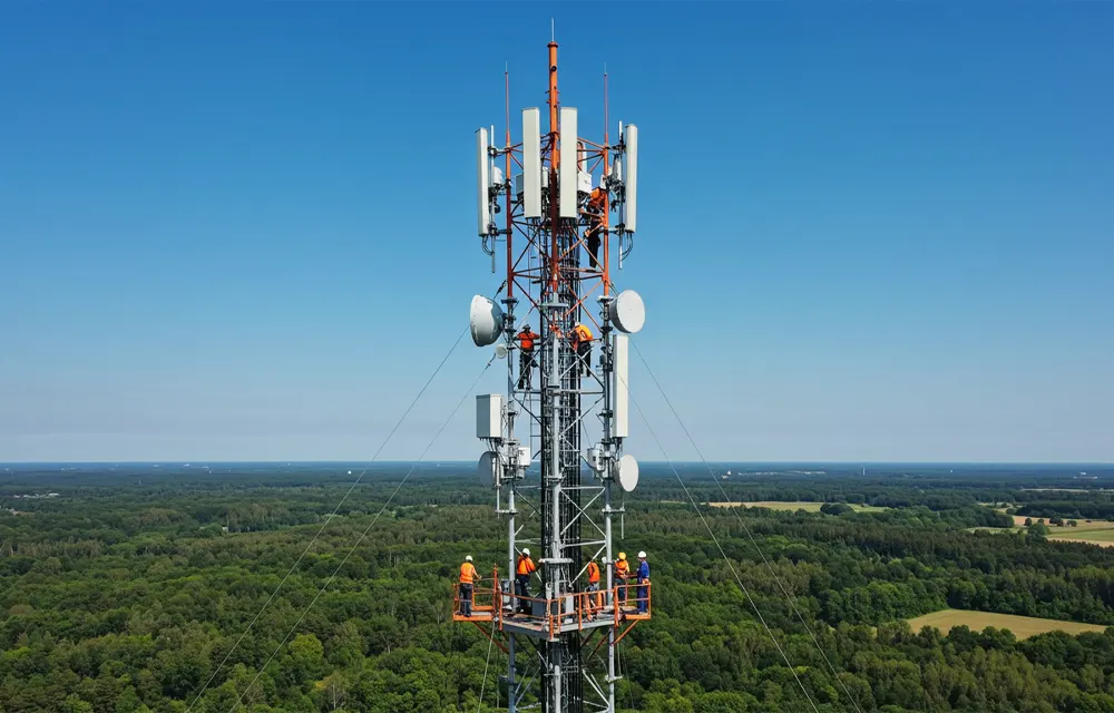 Telecom tower installation