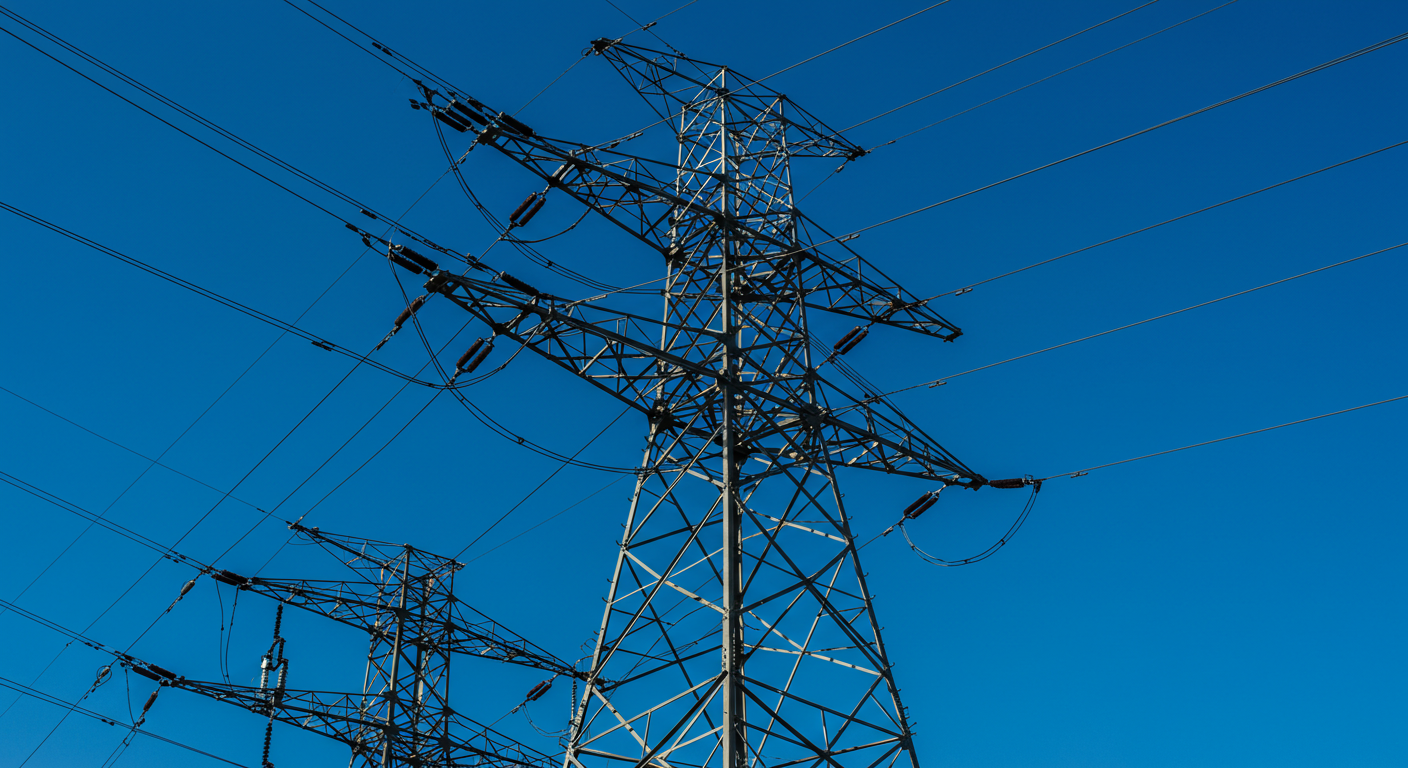 electric power transmission towers
