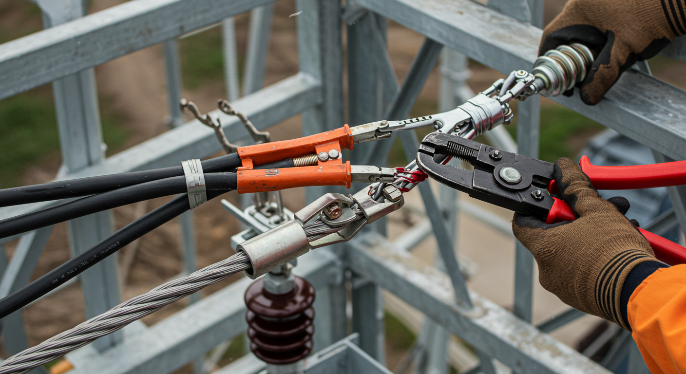electrical towers installation