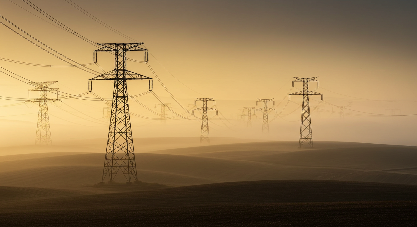 electricity transmission towers