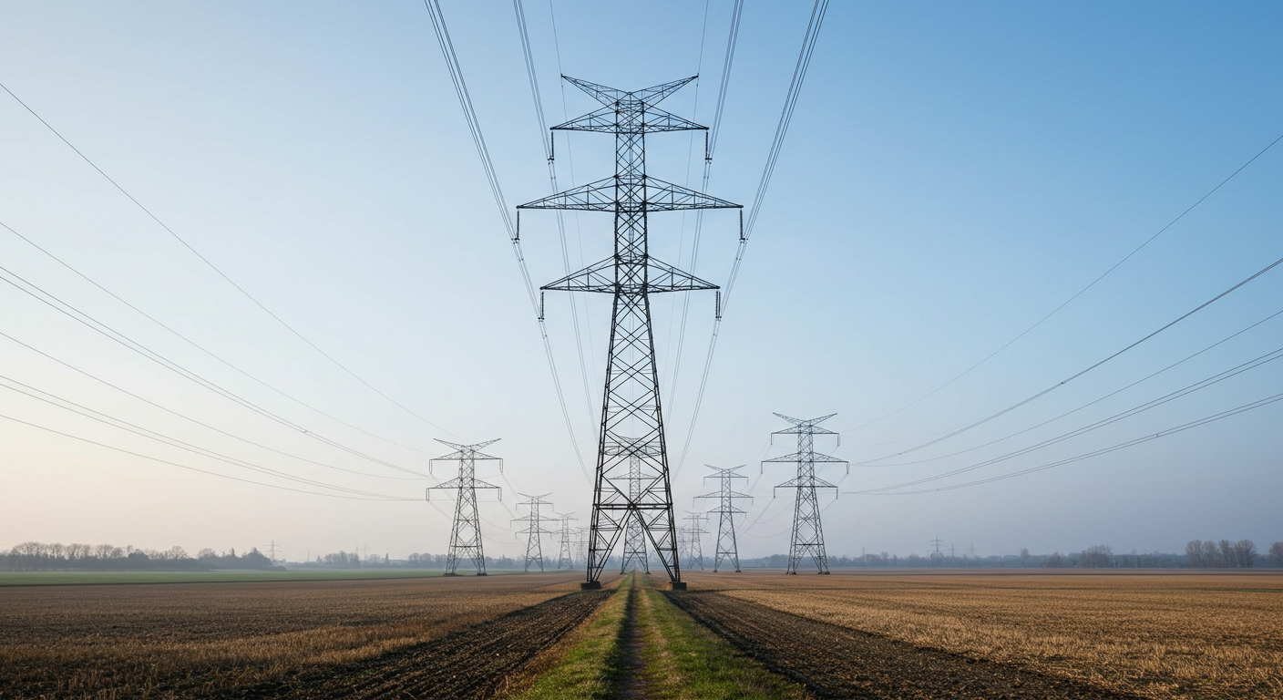 high voltage towers
