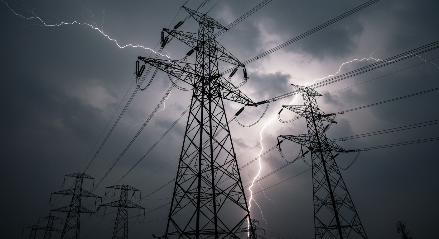 high voltage transmission towers