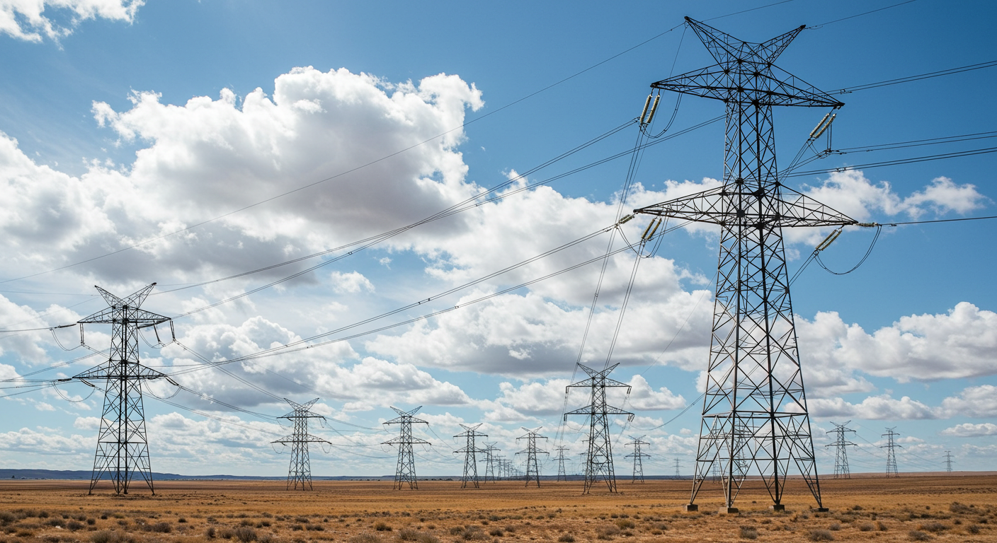 transmission line towers