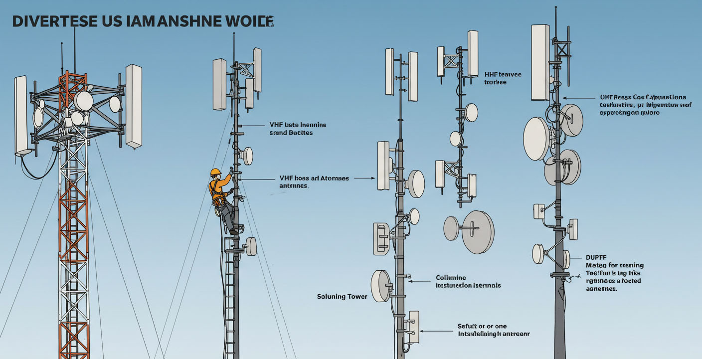 How to Mount Various Antennas on a Monopole Tower