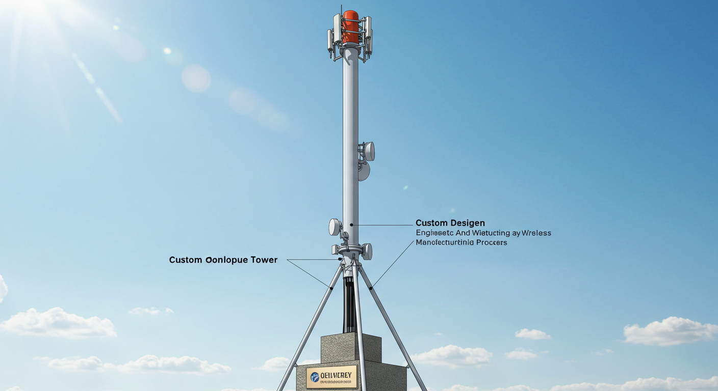 custom monopole tower OEM manufacturer