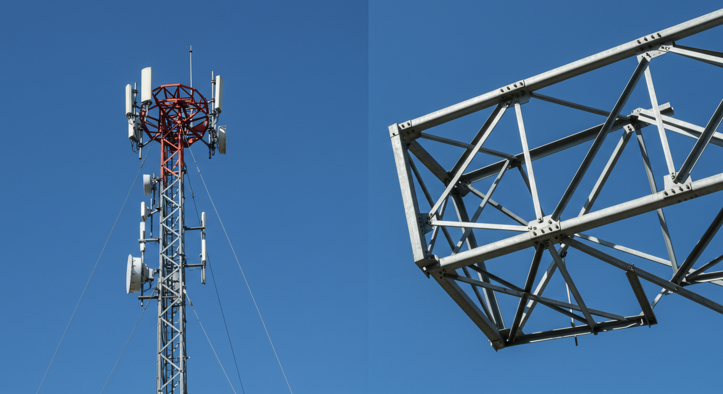 high strength steel monopole tower for sale